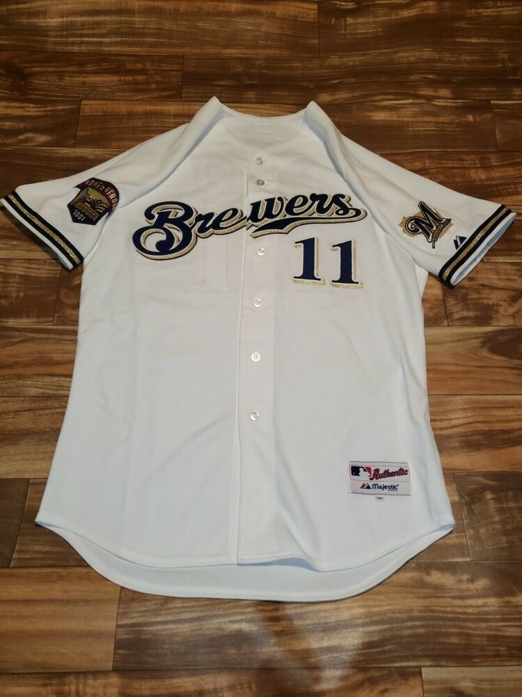 Vintage RARE Majestic MLB Milwaukee Brewers Men's Jersey Size L.