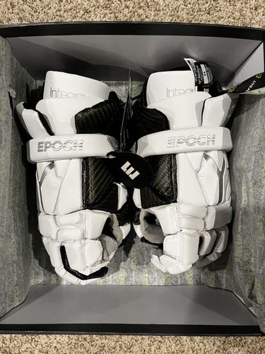 New 12” white lacrosse glove