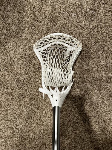 New white/silver lacrosse shaft/head