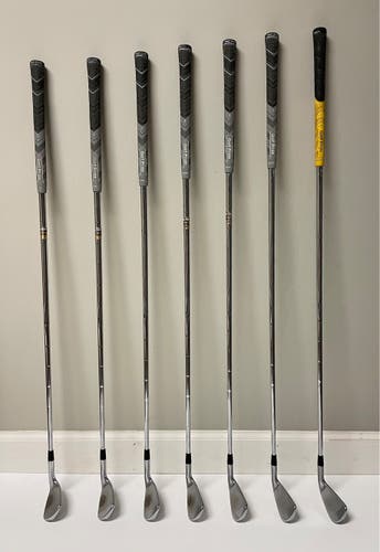 Used Left Hand Extra Stiff Flex Steel Shaft CB 714 Forged Iron Set