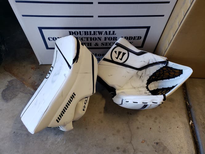 White Senior Warrior G2 Glove/GT Blocker