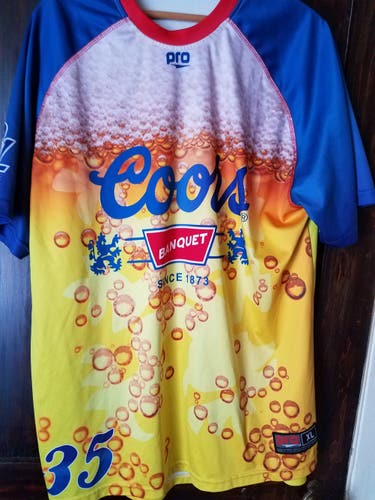 DC Lacrosse  Club Yellow Shirt Unisex Adult Used XL
