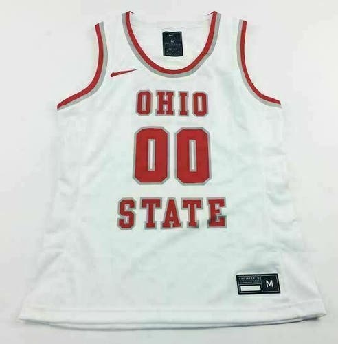 Nike Playmaker Ohio State Buckeyes Basketball Game Jersey Women's M White AV2183