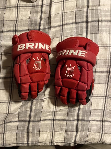 Red New Player's Brine 13" Lacrosse Gloves