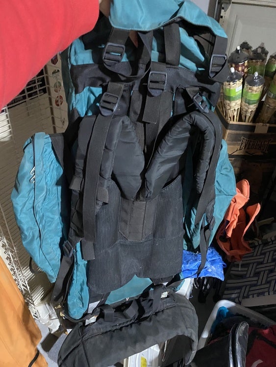 used camping backpack