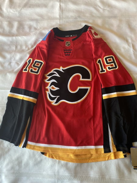 Calgary Flames Matthew Tkachuk Authentic Adidas Red Jersey Size 52 Large A  Patch