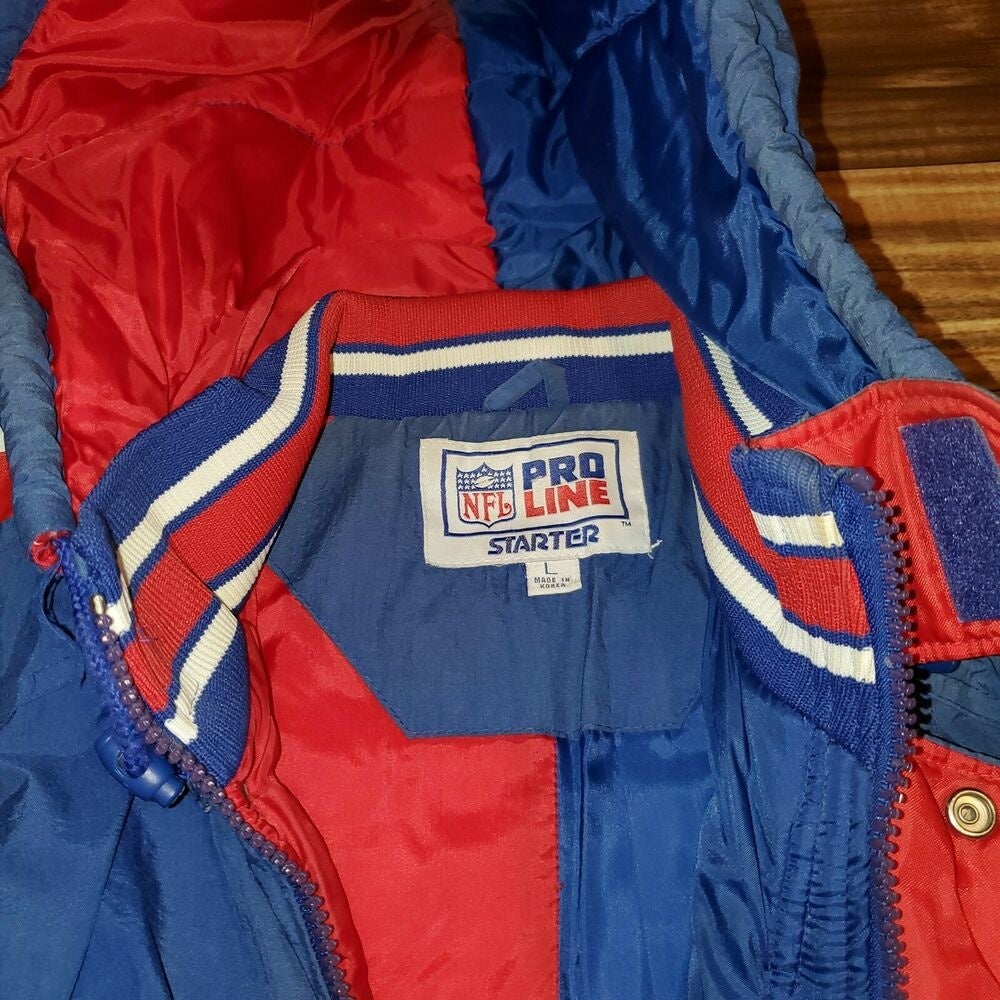 Vintage RARE New England Patriots Starter Puffer Jacket Worn Size