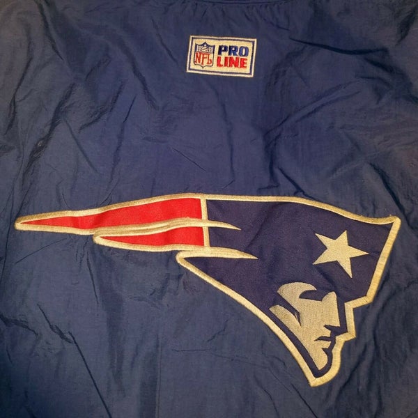 Vintage New England Patriots NFL Pro Line Starter Removable Hood Jacket  Size XL