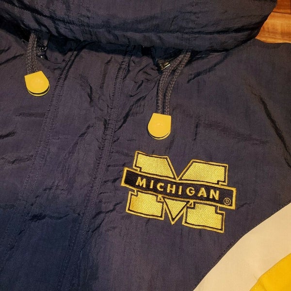 STARTER VINTAGE MICHIGAN WOLVERINES JACKET NFL AMERICAN FOOTBALL SIZE L  LAGRE