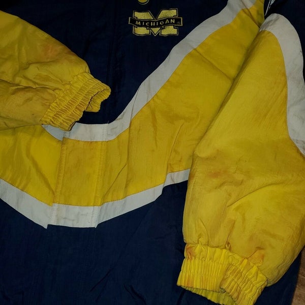 STARTER VINTAGE MICHIGAN WOLVERINES JACKET NFL AMERICAN FOOTBALL SIZE L  LAGRE