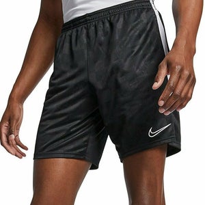 NIKE Men's Breathable Football Soccer Slim Fit Shorts Pockets Large Black AJ9925