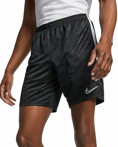 NIKE Men's Breathable Football Soccer Slim Fit Shorts Pockets Large Black AJ9925