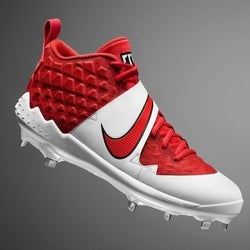 NIKE ZOOM TROUT VI 6 MENS METAL BASEBALL CLEATS BLACK SIZE 12 BRAND NEW MID HIGH