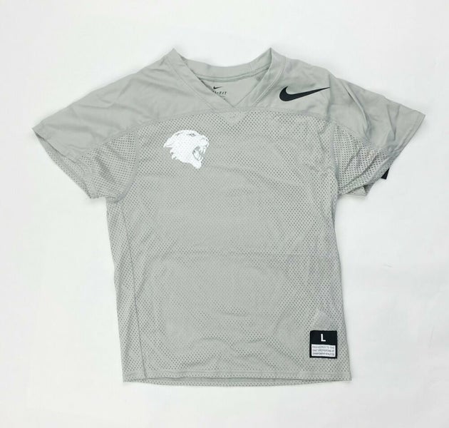 Nike Baseball Dri Fit Gray button up Blank Practice jersey Size Large