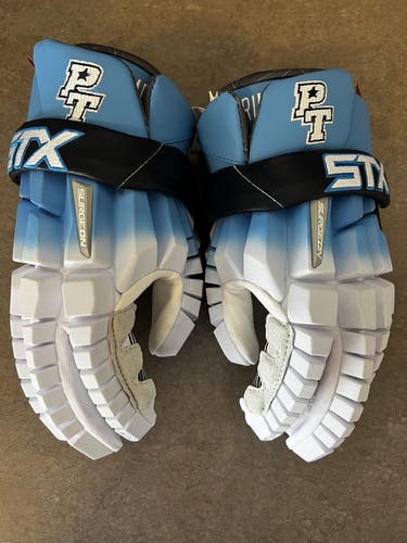 Blue New Player's STX 13" (Large) Surgeon RZR Lacrosse Gloves