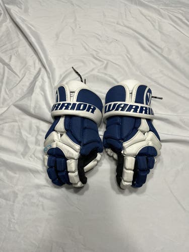 Blue Used Player's Warrior 11" Mac-D Lite 2 Lacrosse Gloves