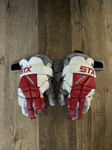Used Ohio State STX 13" Surgeon 700 Lacrosse Gloves