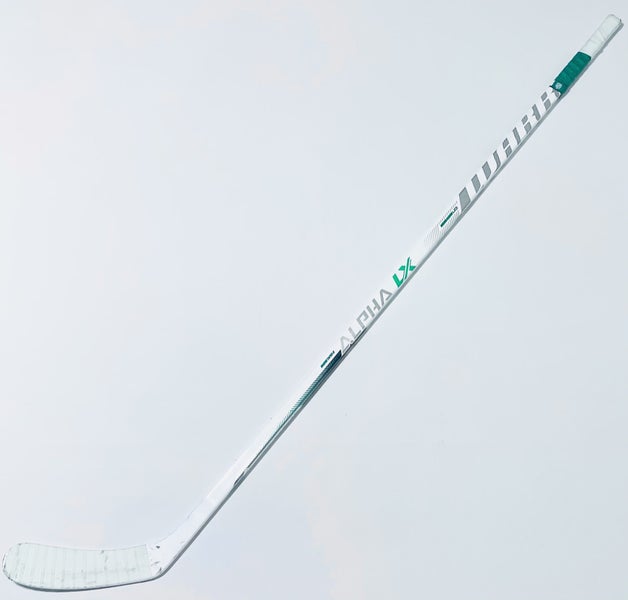 GAME USED Joe Pavelski Custom White & Green Warrior LX Pro Hockey Sticks-RH-P91-90 Flex