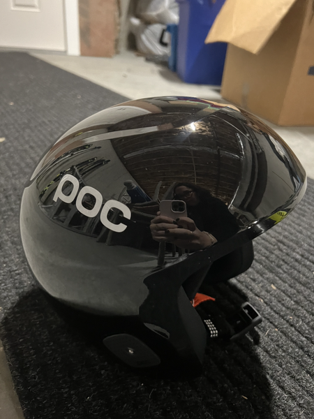 Black Helmet Used Unisex Medium/Large POC SKULL DURA X FIS Legal