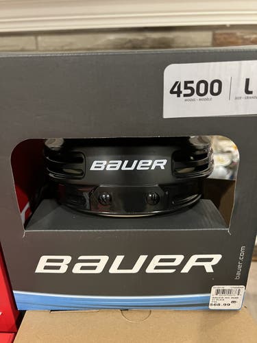 Black New Large Bauer  4500 Helmet