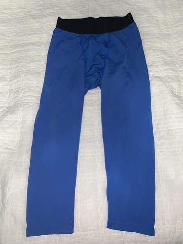 Blue Used Large Under Armour Compression Leggings