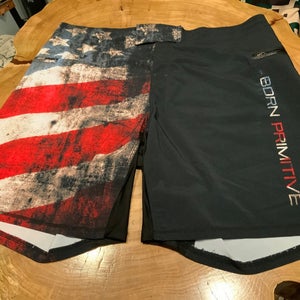 New Born Primitive CROSSFIT/FITNESS American Flag workout shorts
