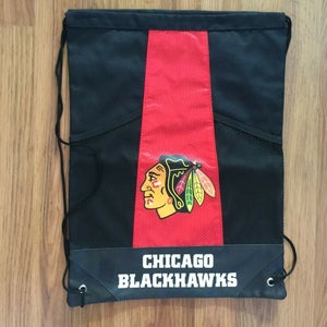 Chicago Blackhawks NHL HOCKEY SUPER AWESOME Drawstring Cinch Sack Backpack Bag!