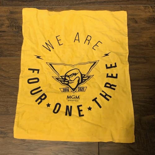 Springfield Thunderbirds AHL 2021 Fifth Anniversary We are 413 Team Rally Towel