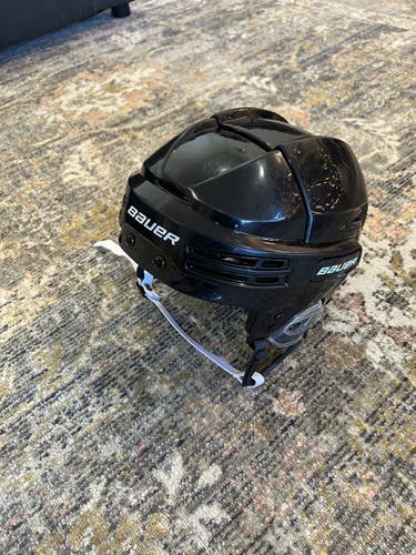 Black Used Large Bauer Re-Akt 75 Helmet