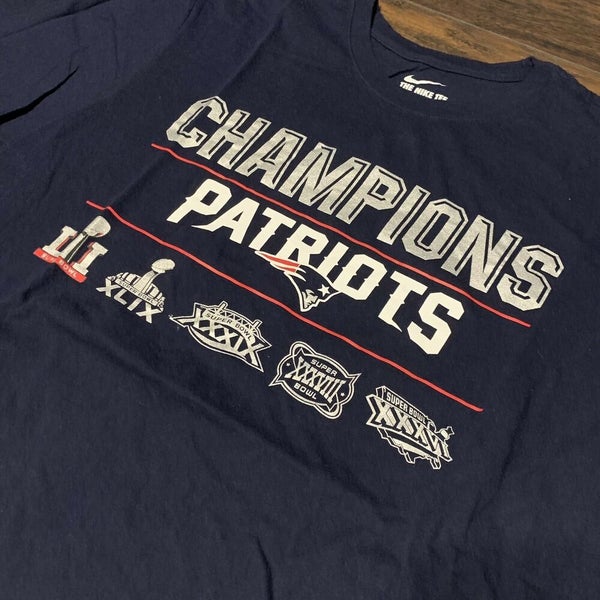 New England Patriots Super Bowl LI Champions Long Sleeve T Shirt Size Large