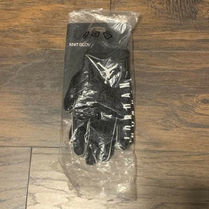 Jordan Nike Knit Football Receiver Gloves White/Black Size XL