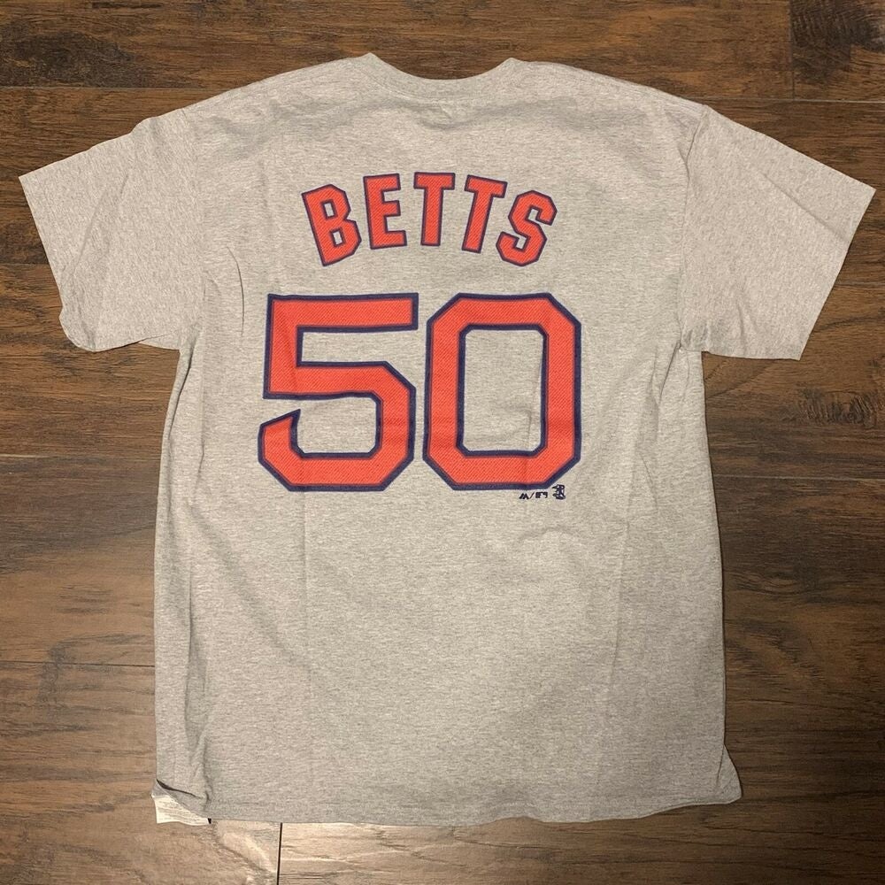 Mookie Betts #50 Boston Red Sox White Home Jersey - Cheap MLB