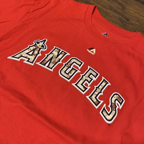 Majestic Mike Trout Los Angeles Angels MLB Shirt Size Medium 