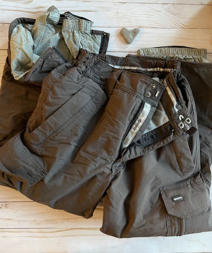 Brown Unisex Small Ripzone Pants Sz S