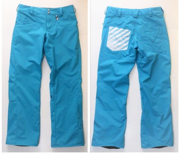Womens S Volcom Nimbus 'Vico' 8K Turquoise Blue Lightweight Ski Snowboard Pants