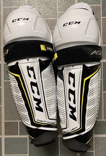 CCM Tacks AS1- Hockey Shin Pads, Size 14" Senior