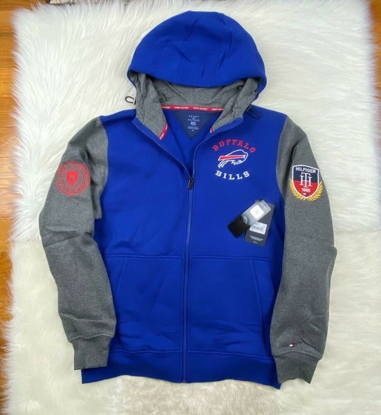 Buffalo Bills Tommy Hilfiger Women's Color Block Full-Zip Hoodie -  Royal/Red