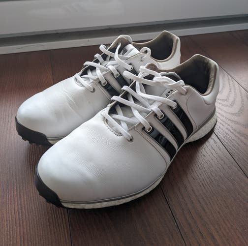 White Adidas TOUR 360 SL Golf Shoes Men's Size 8.5 (Women's 9.5) USED GREAT CONDITION