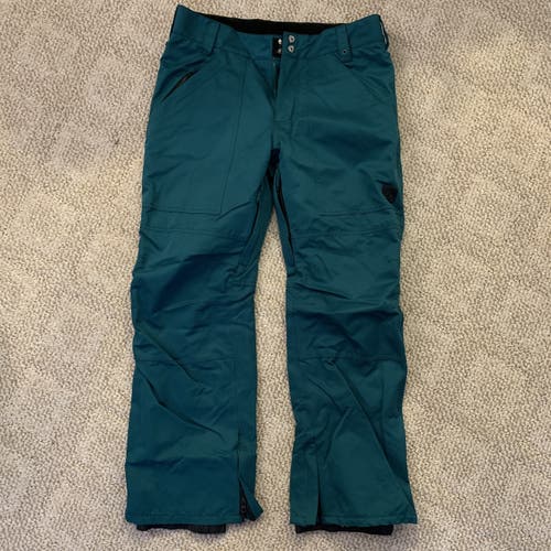 Aperature Green/Blue Ski Snowboard Snow Pants Men's L