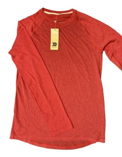 NWT All In Motion Men’s LS Run Shirt Red Size Small