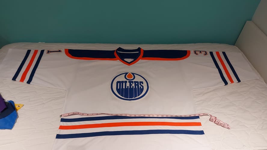 Grant Fuhr brand new goalie cut jersey.