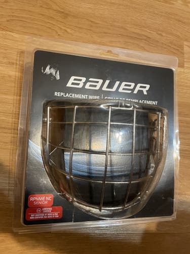 New Bauer NME Goalie Cage Profile NME Hockey Goal Face Mask Senior Silver Screws