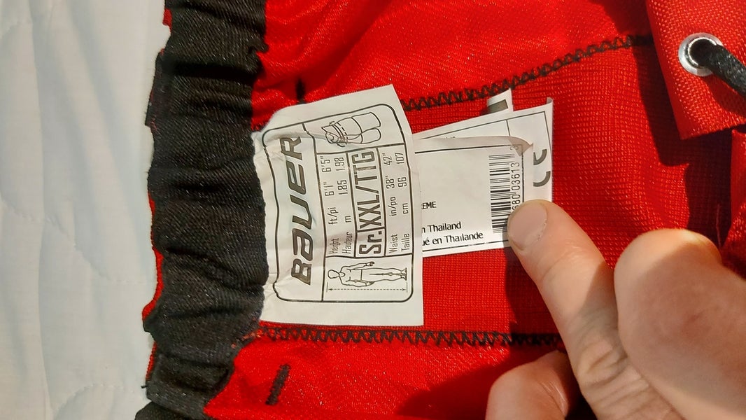 Red Pant Shell Senior Used XXL Bauer | SidelineSwap | Buy and Sell on ...