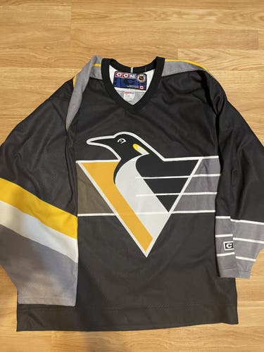 CCM Vintage Pittsburgh Penguins Robo NHL Hockey Jersey Vintage Black Alternate XL