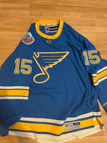 ST LOUIS BLUES Fabbri 2017 WINTER CLASSIC REEBOK NHL HOCKEY JERSEY Alternate XXL