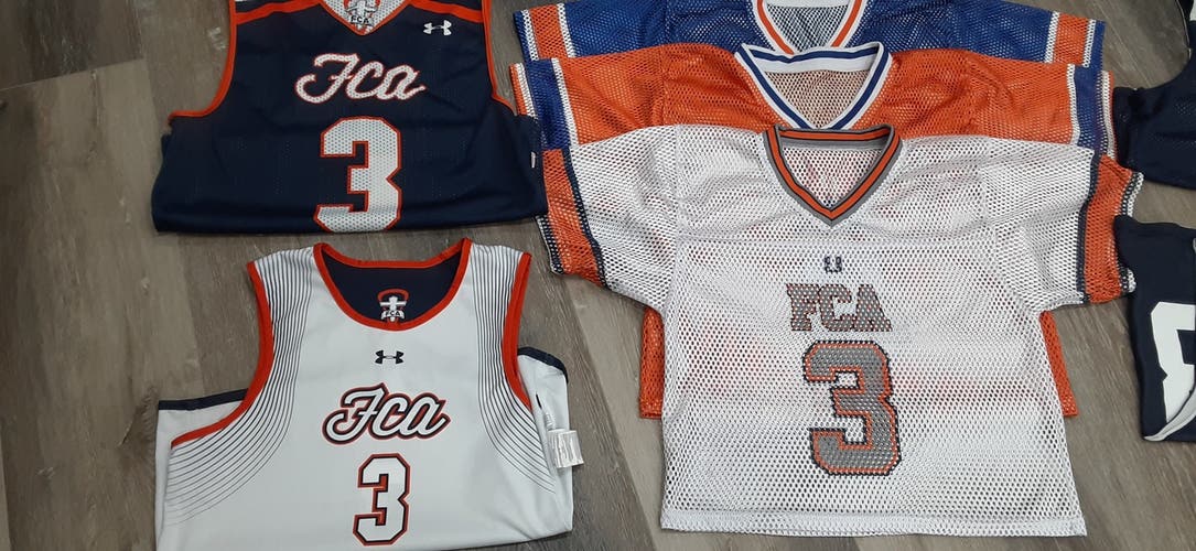 #3 NEW FCA Navy Blue White Reversible Team New Condition UA Under Armour