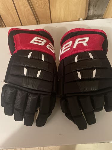 Black Senior Bauer 15"  Pro Series Gloves
