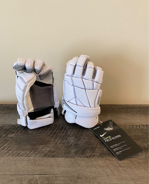 White New Player's Nike 12" Vapor 2 Lacrosse Gloves