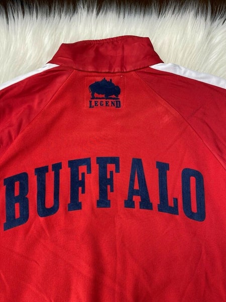 Women's Buffalo Bills Tommy Hilfiger White/Red Color Blocked Full-Zip  Windbreaker Jacket