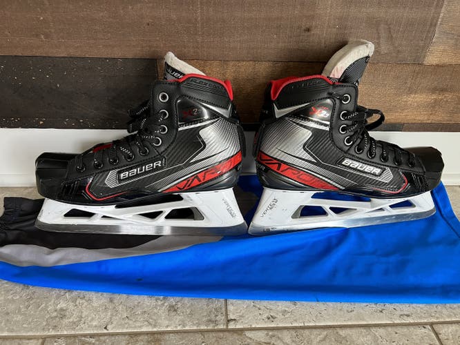 Used Bauer Extra Wide Width  Size 8.5 Vapor X2.7 Hockey Goalie Skates